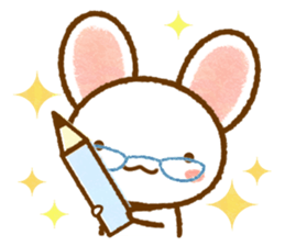 White rat that was leisurely sticker #8596744