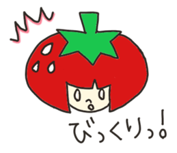 Sticker of strawberry girl and family. sticker #8597515
