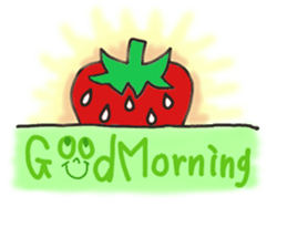 Sticker of strawberry girl and family. sticker #8597530