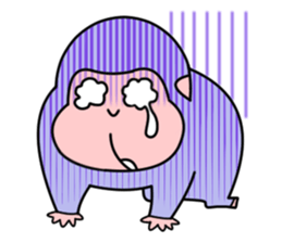 Colorful Gorillas sticker #8598704