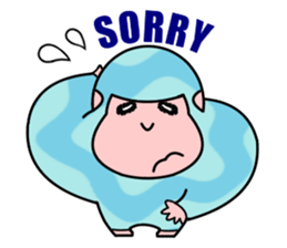 Colorful Gorillas sticker #8598719