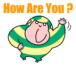 Colorful Gorillas sticker #8598720