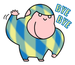 Colorful Gorillas sticker #8598721