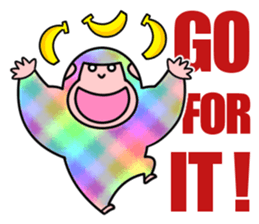 Colorful Gorillas sticker #8598726