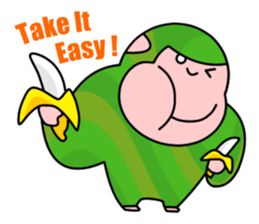 Colorful Gorillas sticker #8598727