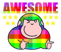 Colorful Gorillas sticker #8598728