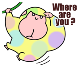 Colorful Gorillas sticker #8598731