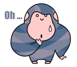 Colorful Gorillas sticker #8598735