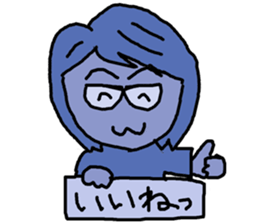 Cute Middle-aged "Obasan" lady  Stickers sticker #8599305