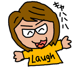 Cute Middle-aged "Obasan" lady  Stickers sticker #8599309