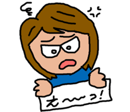 Cute Middle-aged "Obasan" lady  Stickers sticker #8599327