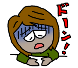 Cute Middle-aged "Obasan" lady  Stickers sticker #8599331