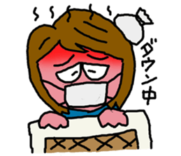 Cute Middle-aged "Obasan" lady  Stickers sticker #8599337