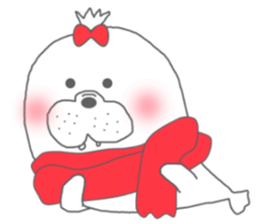 winter seals Christmas New Year sticker #8599618