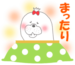 winter seals Christmas New Year sticker #8599619