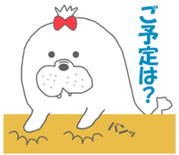 winter seals Christmas New Year sticker #8599644