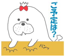 winter seals Christmas New Year sticker #8599644