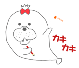 winter seals Christmas New Year sticker #8599649