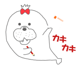 winter seals Christmas New Year sticker #8599649