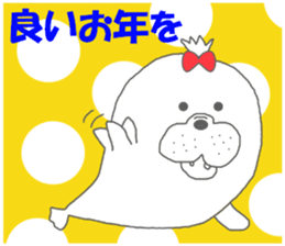 winter seals Christmas New Year sticker #8599650