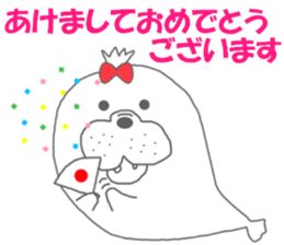 winter seals Christmas New Year sticker #8599651