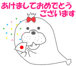 winter seals Christmas New Year sticker #8599651