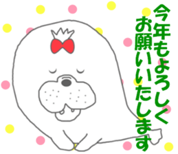 winter seals Christmas New Year sticker #8599653