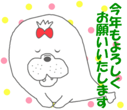 winter seals Christmas New Year sticker #8599653