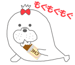 winter seals Christmas New Year sticker #8599656