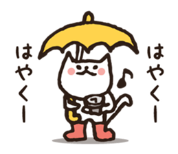 Rendezvous in the rain and snow. sticker #8600115