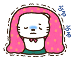 Greetings sticker of cat. winter ver. sticker #8600221