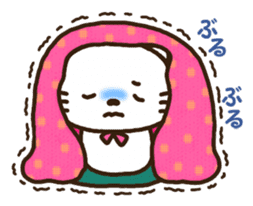 Greetings sticker of cat. winter ver. sticker #8600221