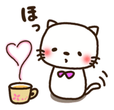 Greetings sticker of cat. winter ver. sticker #8600253