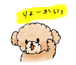 Lili of Toy Poodle sticker #8600347