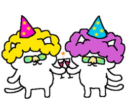 The third of a cat and friends sticker #8600379