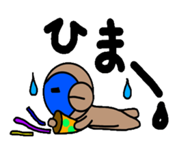 blueblue man monkey"xmas&new year's" sticker #8600627