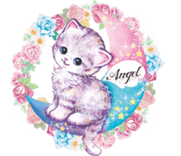 Lovely fashionable cats sticker #8600978