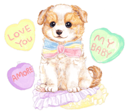 Lovely fashionable cats sticker #8600979