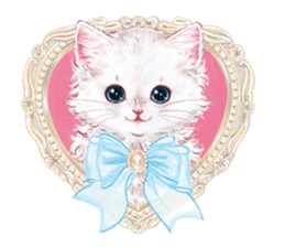 Lovely fashionable cats sticker #8600988