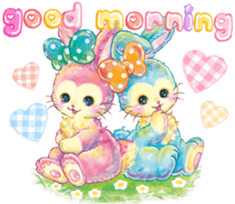 Lovely fashionable cats sticker #8600991