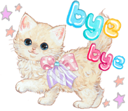 Lovely fashionable cats sticker #8601000