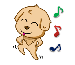 I like Golden Retriever!! sticker #8601268