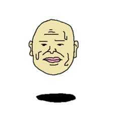 Floating face sticker #8601658