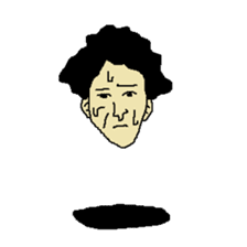 Floating face sticker #8601660