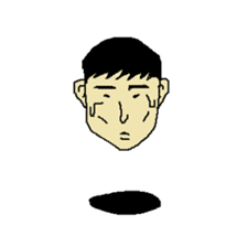 Floating face sticker #8601661