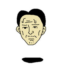 Floating face sticker #8601664