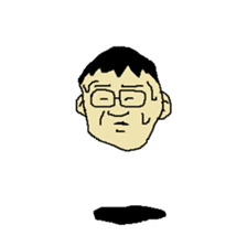 Floating face sticker #8601665