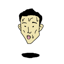 Floating face sticker #8601666