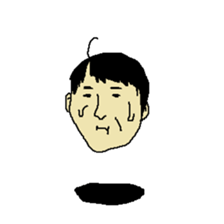 Floating face sticker #8601667