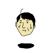 Floating face sticker #8601667
